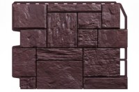 Фасадные панели Wandstein Туф: цвет Тёмно-коричневый